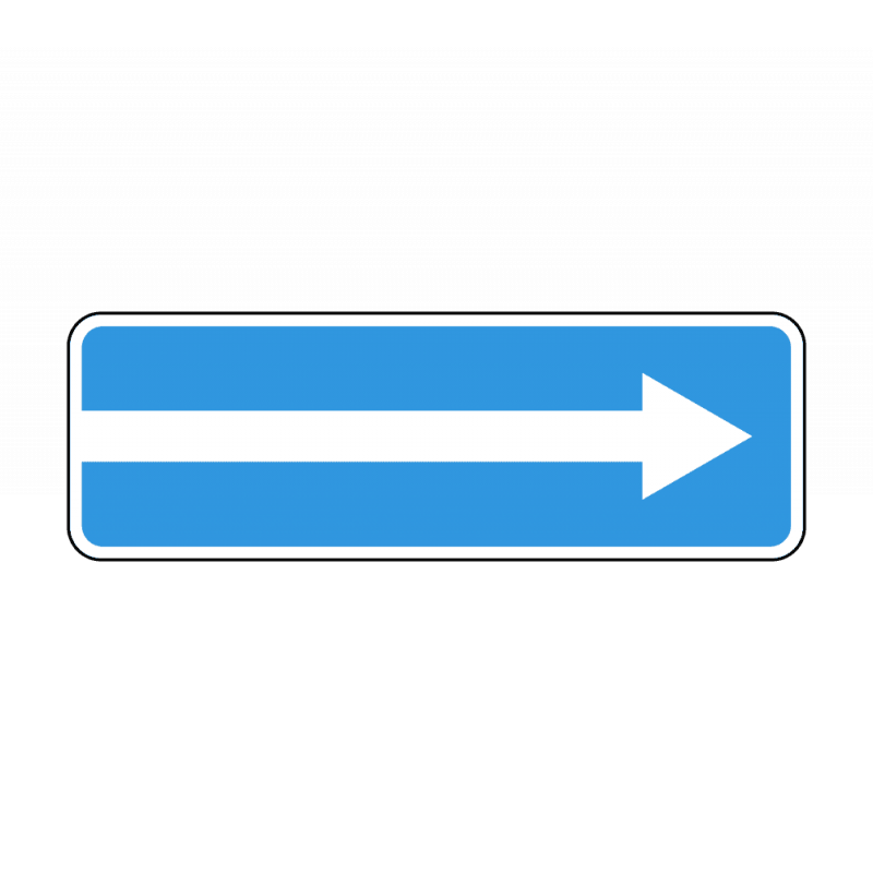 Знак выезда на одностороннюю дорогу. Знак 5.7.2 выезд на дорогу с односторонним движением. Дорожный знак стрелка. Знак стрелка направо на синем фоне. Знак направление движения.